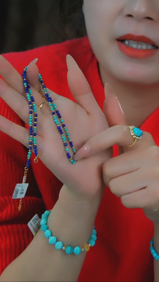 【闪购商品】青金石项链银S925镶嵌发货一件