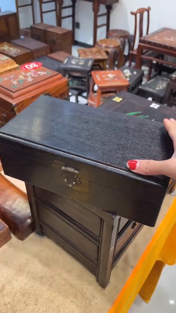 【闪购商品】贡木紫檀素面首饰盒