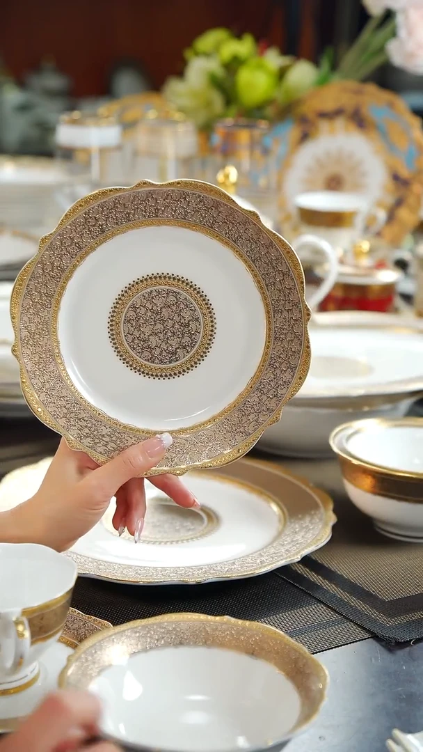 瓷片8英寸骨碟1个