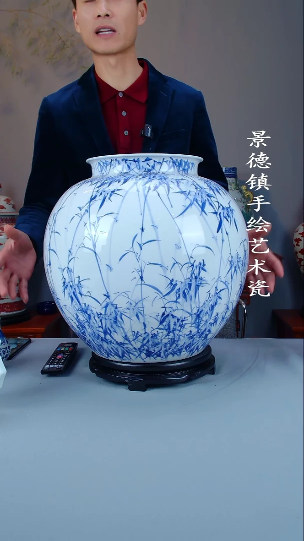 摆件陶瓷景德镇手工手绘陶瓷摆件74