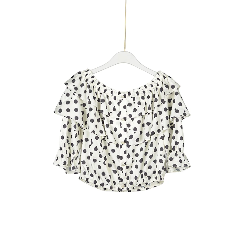 【专柜捡漏F-1】欧家女装WJB-衬衫0410-白底黑点