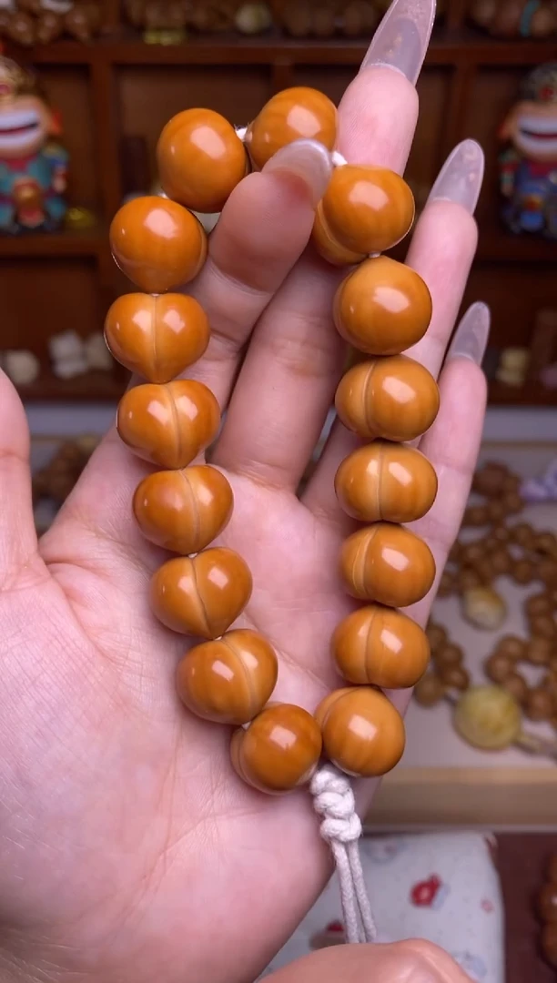 手串猴头核桃16➕超大尺寸高定玻璃底柯基定制款屁桃手持