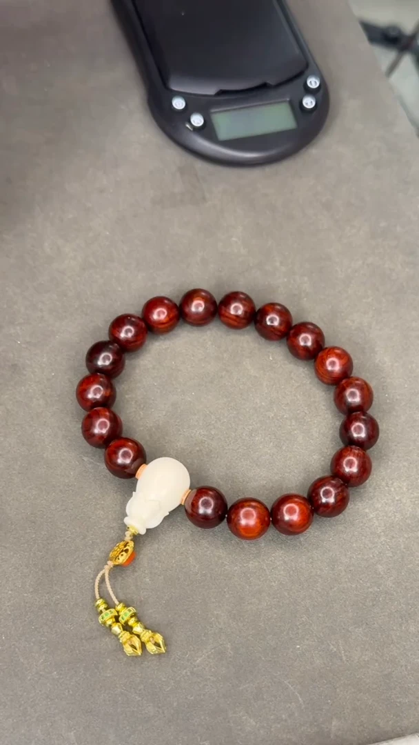 檀香紫檀（小叶紫檀）手串/手链于老师设计串