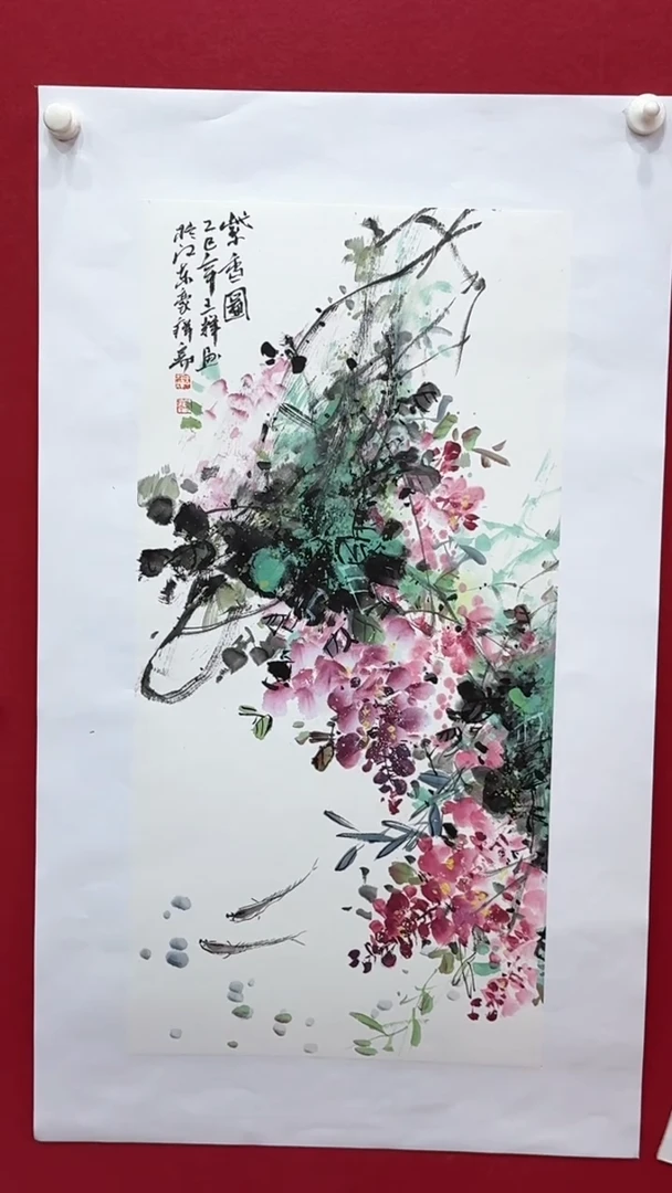 国画手绘国画山水花鸟