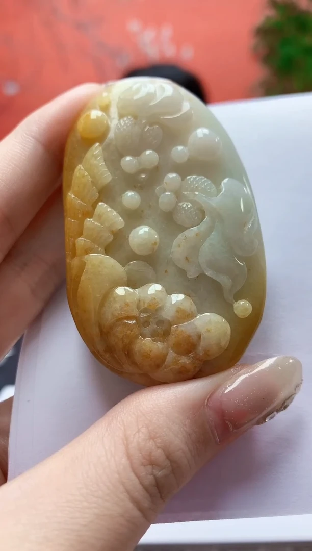 未镶嵌定制翡翠4852jw-毛货挂件39