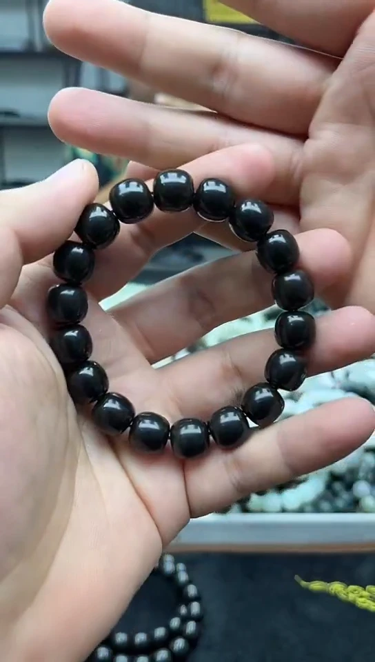 未镶嵌手串和田玉纯天然新疆且末老红糖12