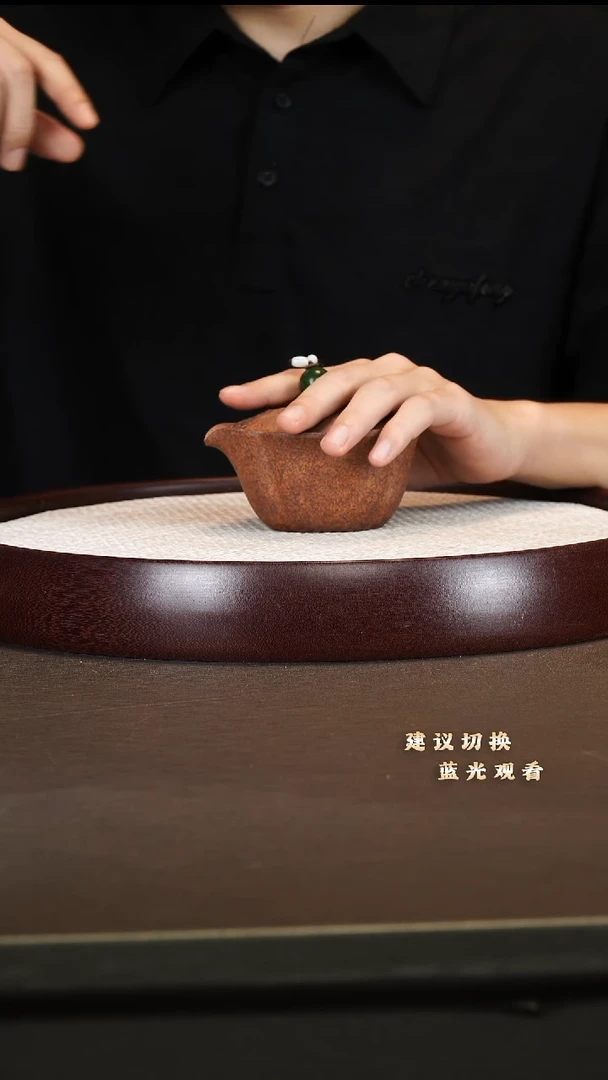 茶杯紫砂盖碗 高温老段泥 150cc