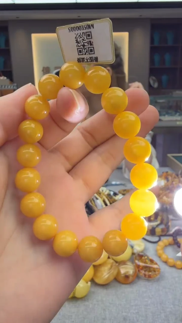 未镶嵌琥珀手链30秒拍号    假一赔三