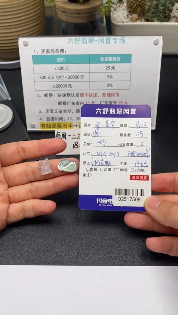 翡翠未镶嵌颈饰麥***?D2517508