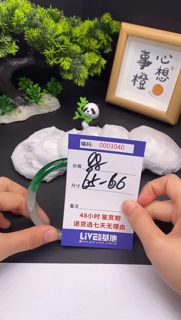 未镶嵌手镯翡翠0003040