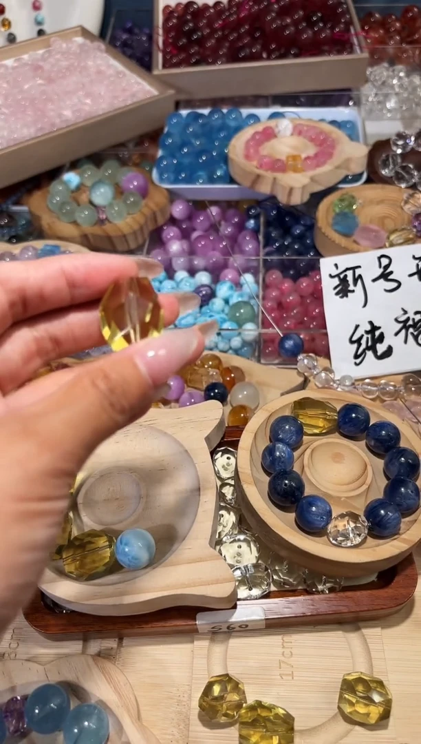 银S925镶嵌手串水晶?***?S23黄水晶随行拍2