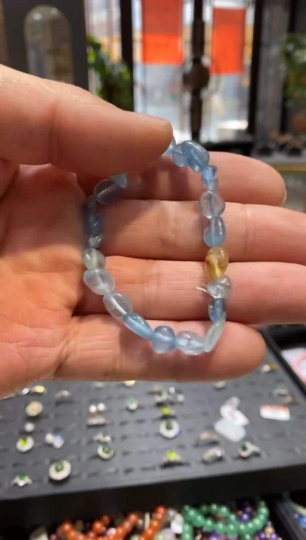 【闪购商品】海蓝宝石手链未镶嵌实体清货