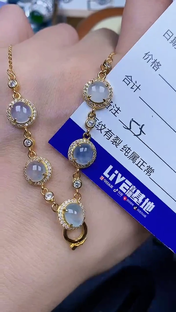 翡翠戒指银S925镶嵌5555