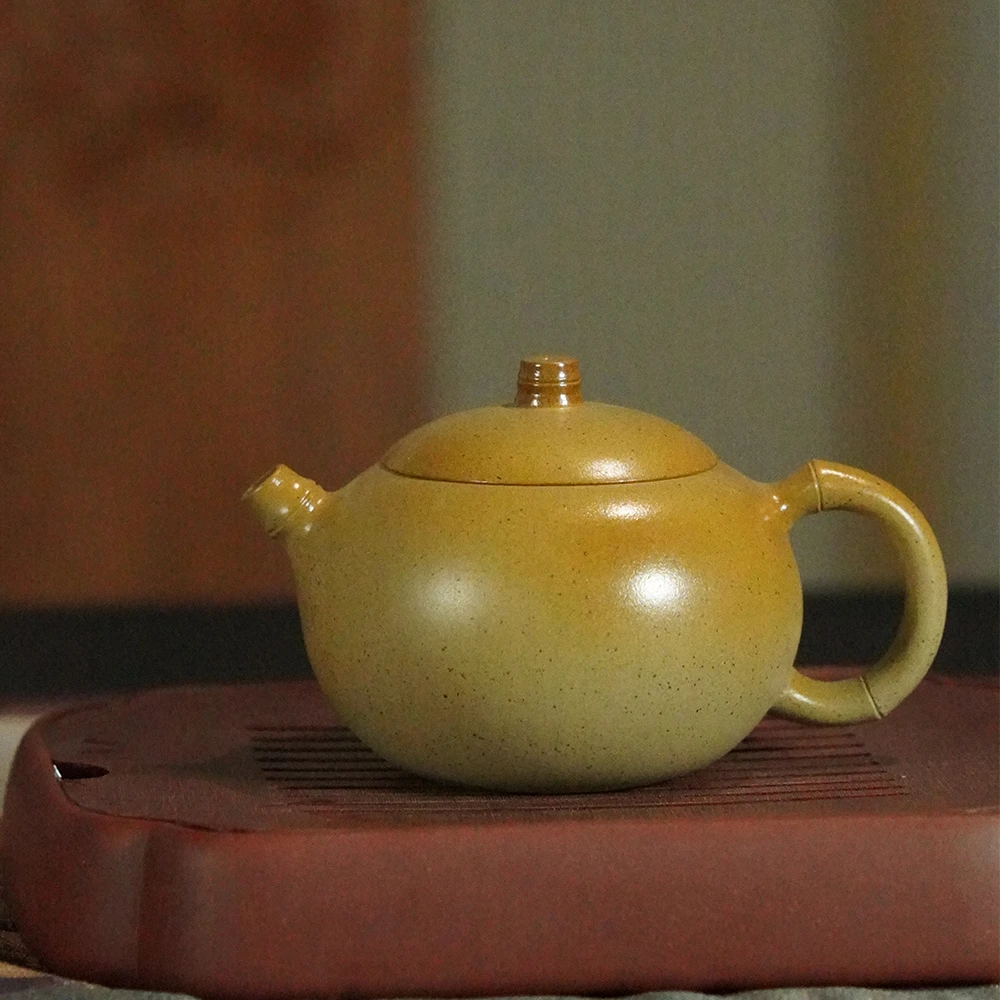 百年利永龙窑柴烧竹节西施本山绿泥175cc