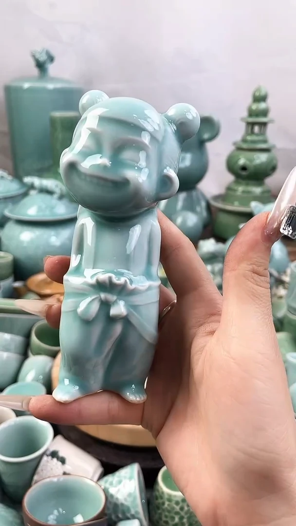 特价福利 微瑕 慧仙青瓷