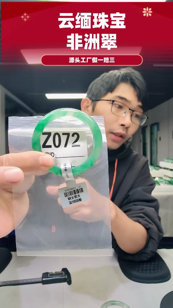 未镶嵌手镯石英质玉（非洲翠）52圈口Z072