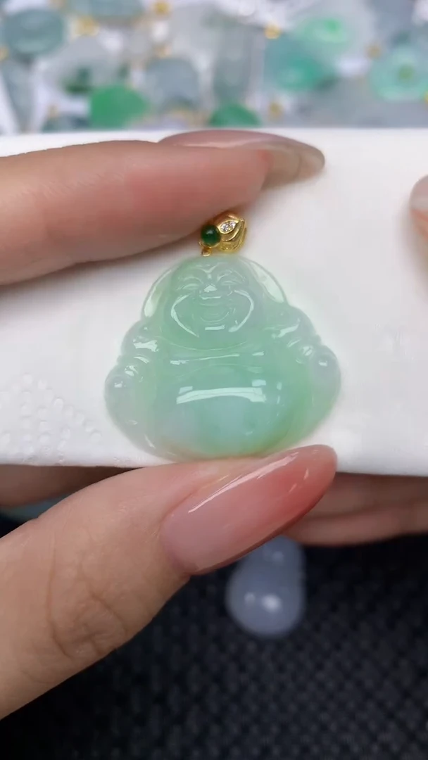 翡翠未镶嵌颈饰萍天然缅甸翡翠a货