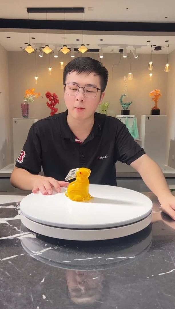 摆件巴比特美学 黄色玉兔