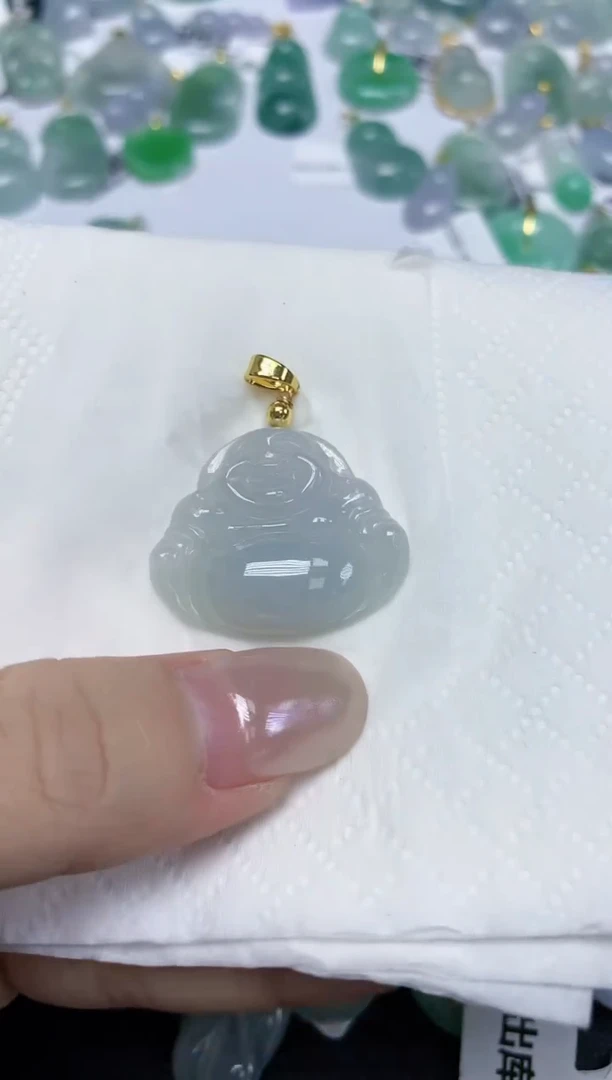 翡翠未镶嵌颈饰天然缅甸翡翠A货