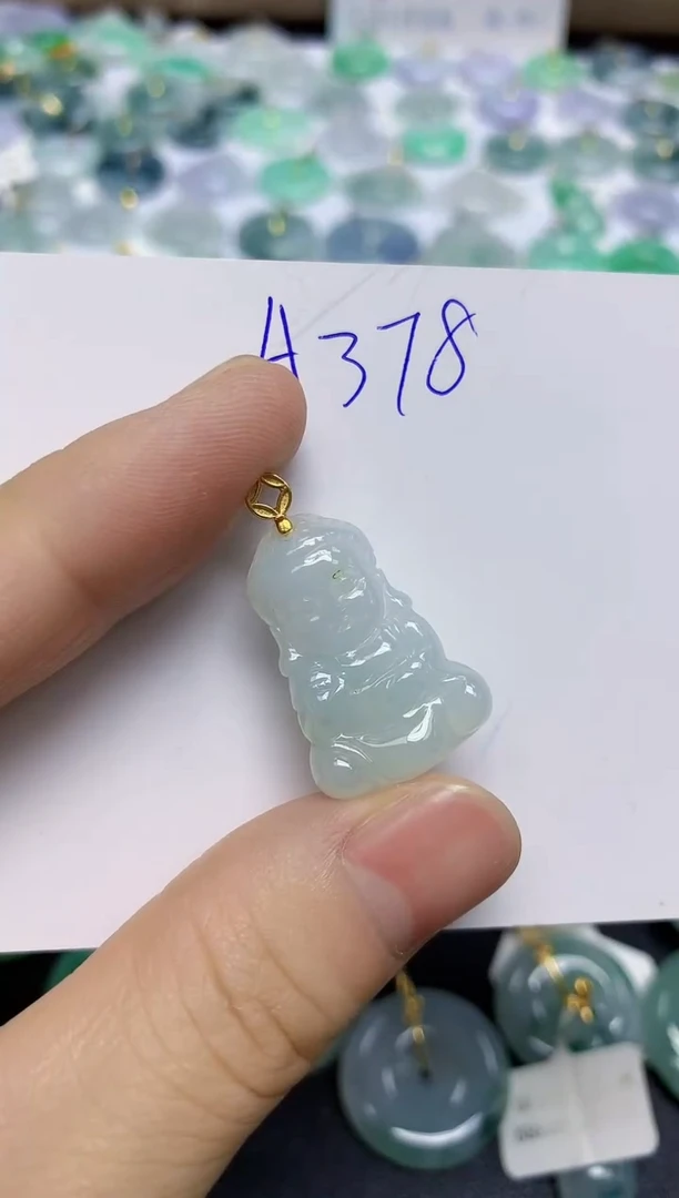 颈饰未镶嵌翡翠天然缅甸翡翠A货翡翠百元以上9元证书费自理