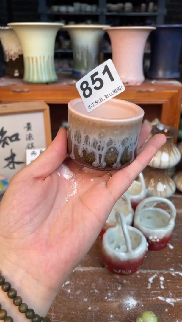 瓷片851小芳花盆编号