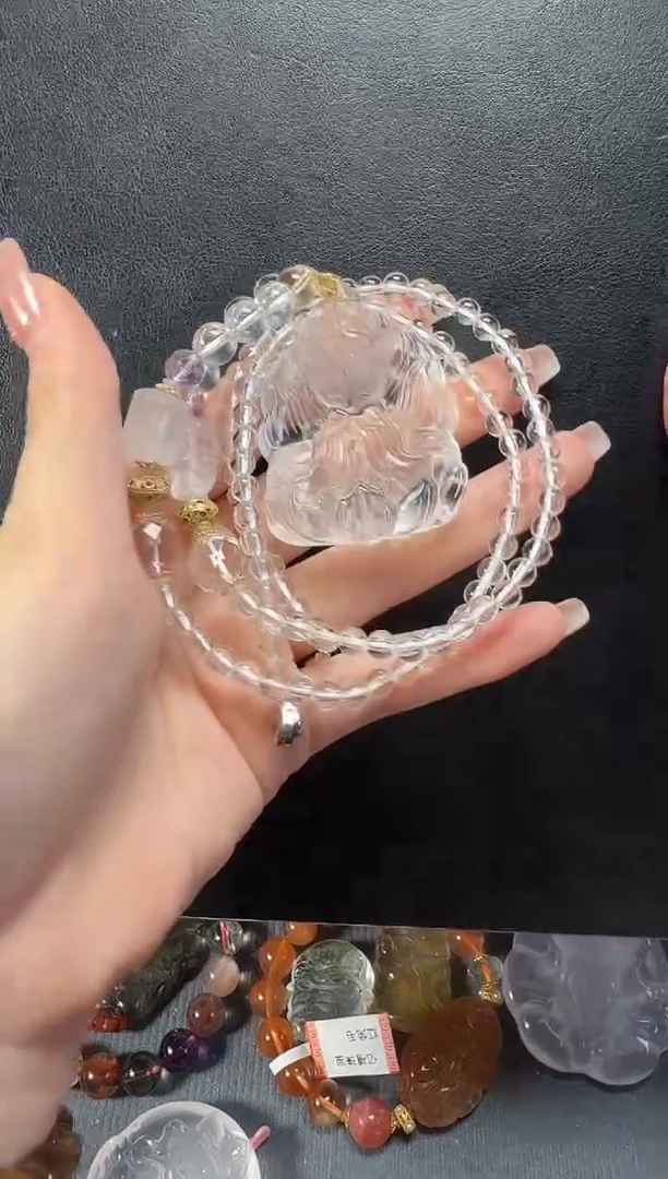 未镶嵌颈饰水晶白许愿
