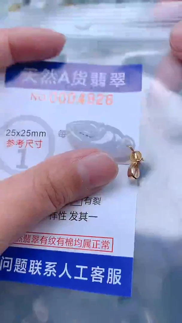 翡翠未镶嵌吊坠(不含链)1