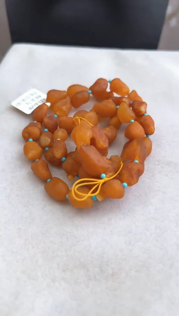 【闪购商品】琥珀裸石未镶嵌10218146-项链