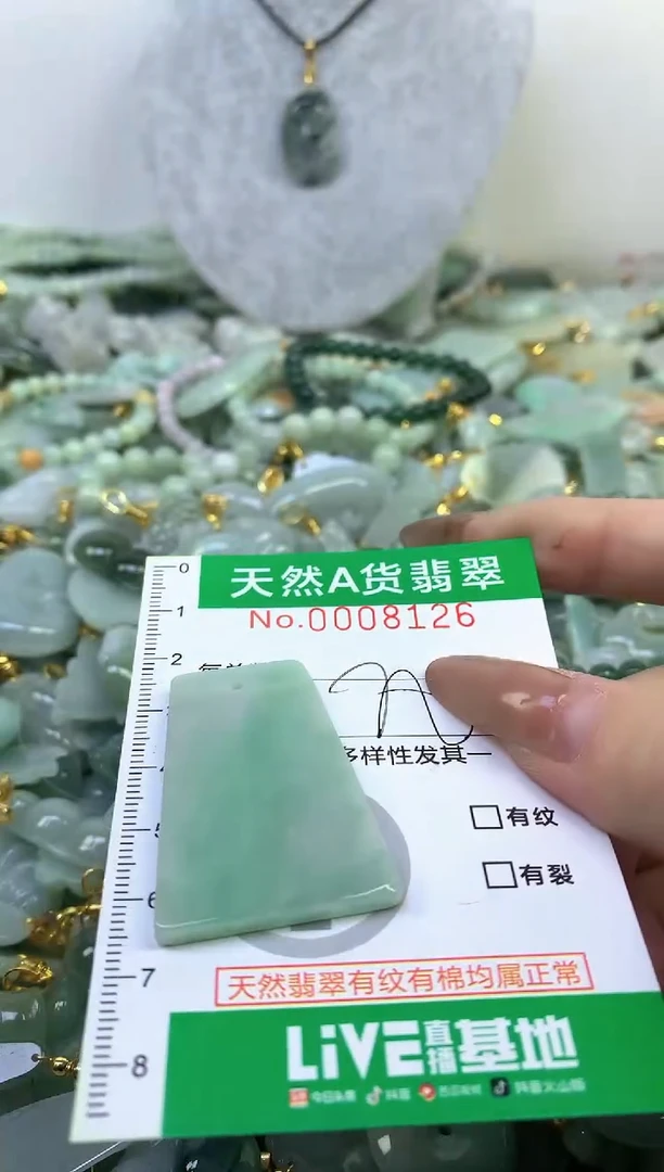 颈饰未镶嵌翡翠a货翡翠
