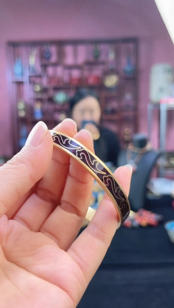 非遗 奇宝烧手镯 带证 60 红如意