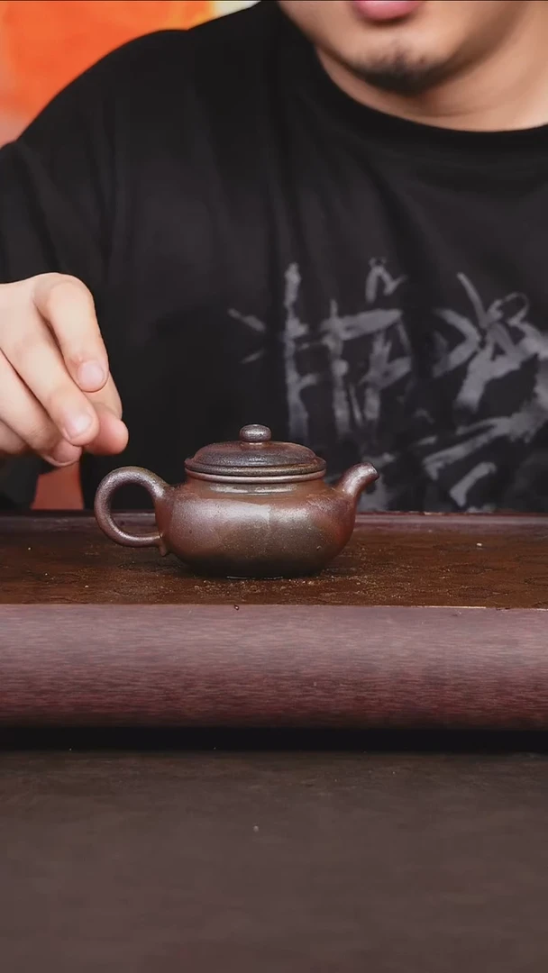 茶壶紫砂柴烧 微瑕仿古壶
