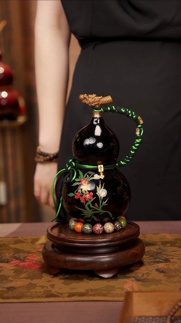 228 易林高端工艺大漆酒葫芦--418