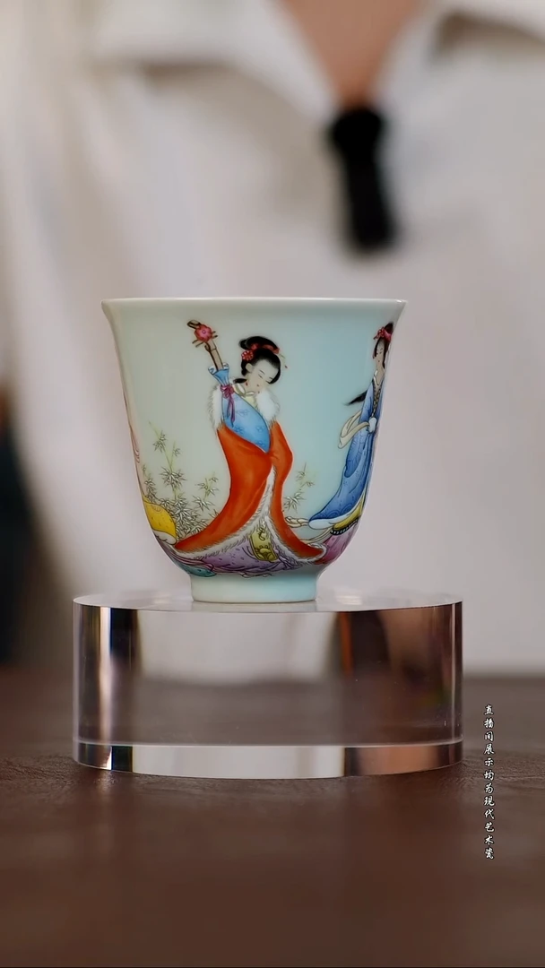摆件景德镇陶东方现代艺术高端茶器花瓶摆件