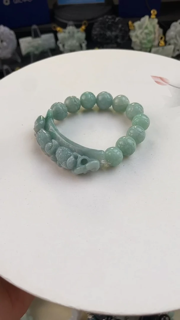 颈饰未镶嵌翡翠D*手工定制默认微瑕主播介绍为准