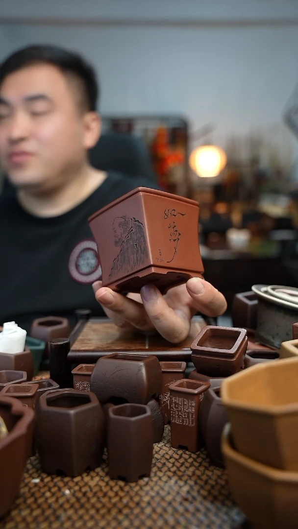 紫砂花盆s****o長木軒精品紫砂