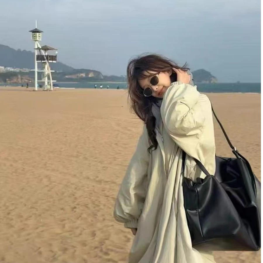 2025秋冬90白鸭绒女士长款立领羽绒服宽松时尚百搭显瘦外套