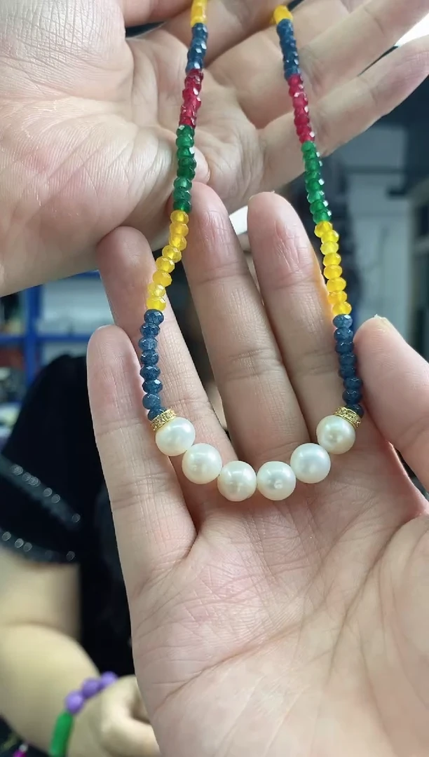 项链未镶嵌碧玺多样性发其一颜色微差