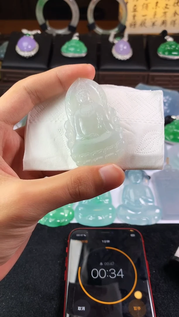 未镶嵌定制翡翠大**～5033毛货不退不换