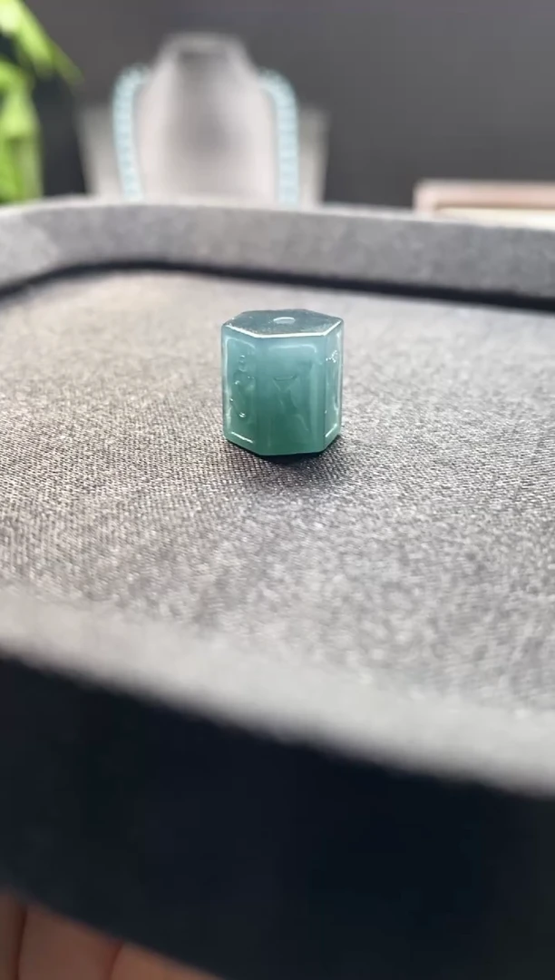 未镶嵌手链翡翠散珠卡11MM左右雕刻珠