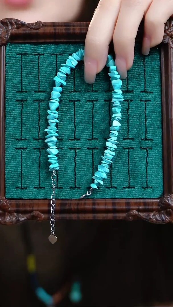 未镶嵌绿松石手链绿松