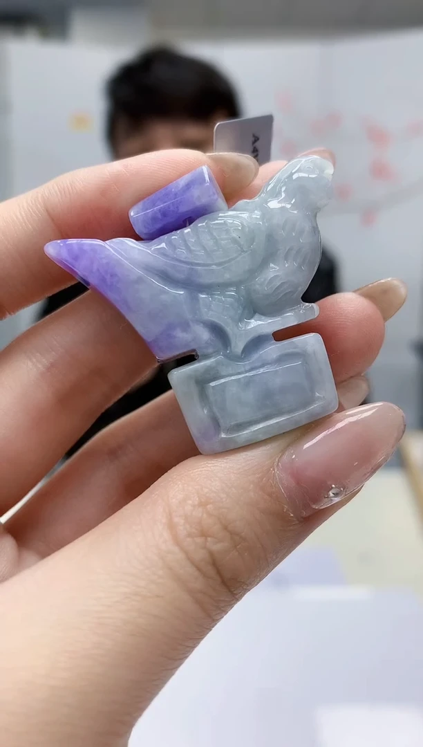 【闪购商品】定制翡翠未镶嵌4915jw-毛货挂件48