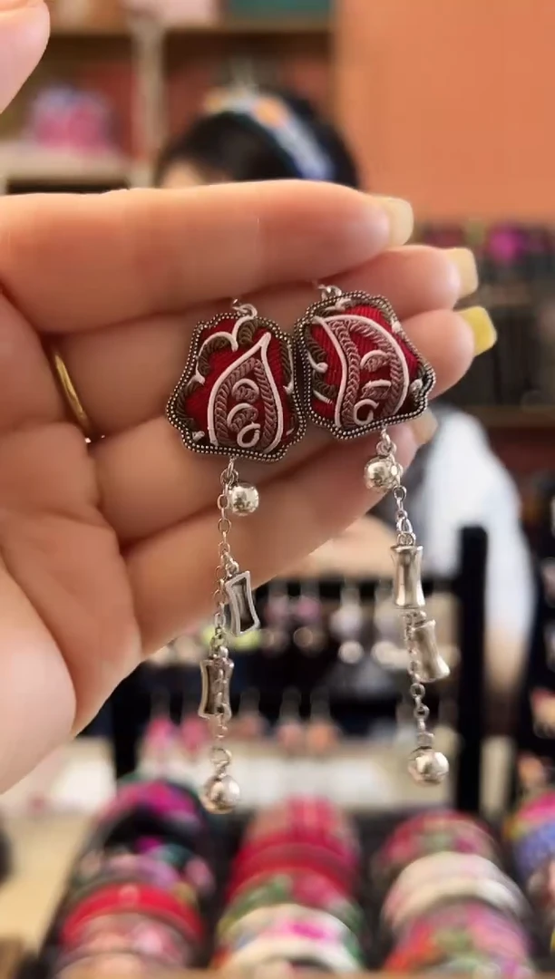 织绣艺枝独绣老绣饰品26