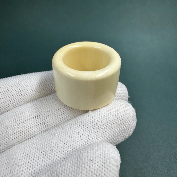 D1547天然猛犸牙素扳指 支持鉴定 假一罚四