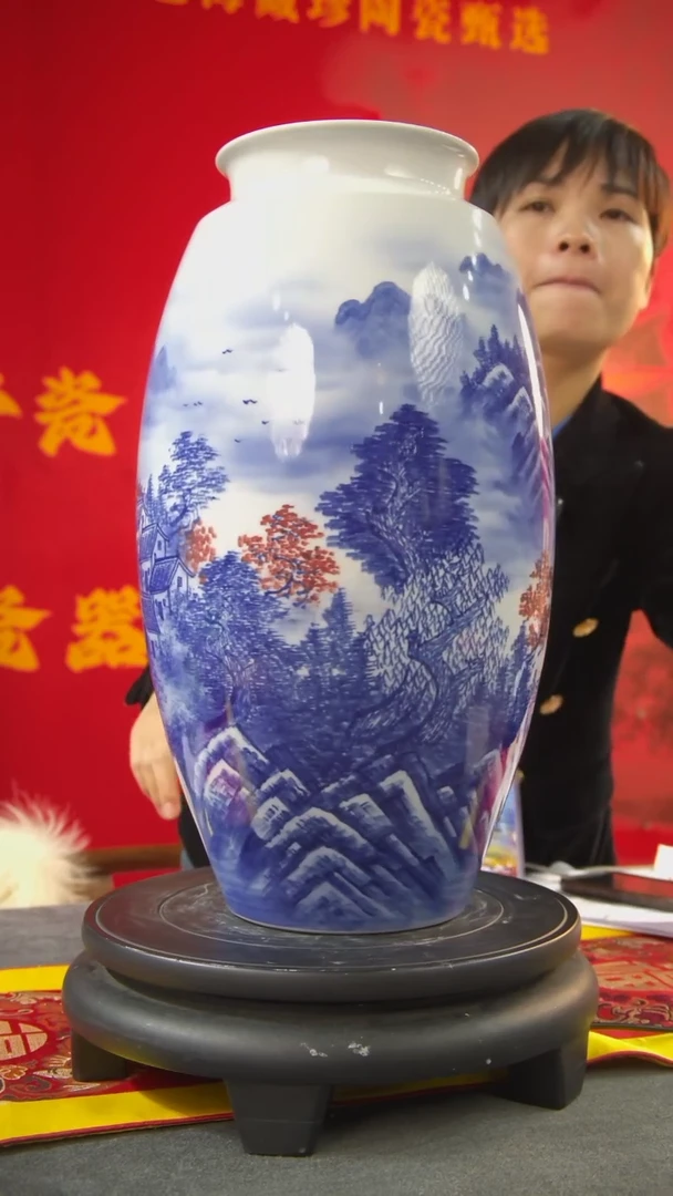 【闪购商品】摆件景德镇陶瓷黄小玲江南秋韵