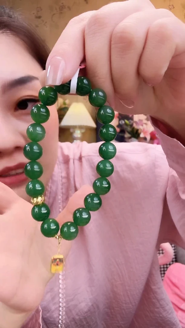 【闪购商品】和田玉（碧玉）手串未镶嵌碧玉手串867