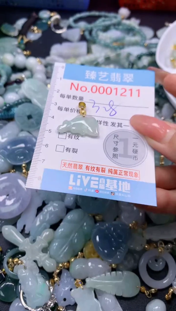 翡翠未镶嵌吊坠(不含链)1211