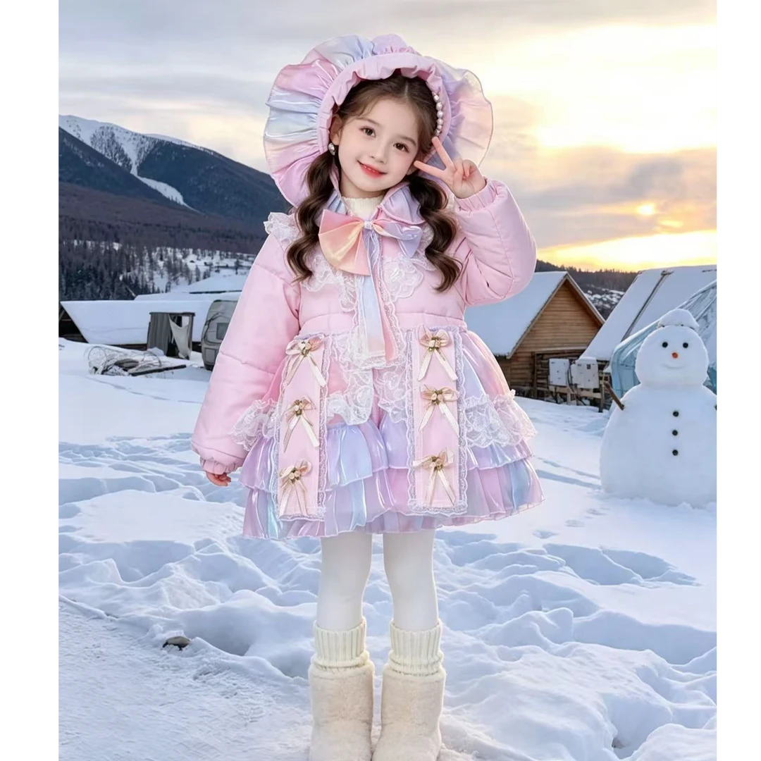 洛丽塔【-花仙子蝴蝶结-棉服】女童新款洋气公主秋冬女宝保暖