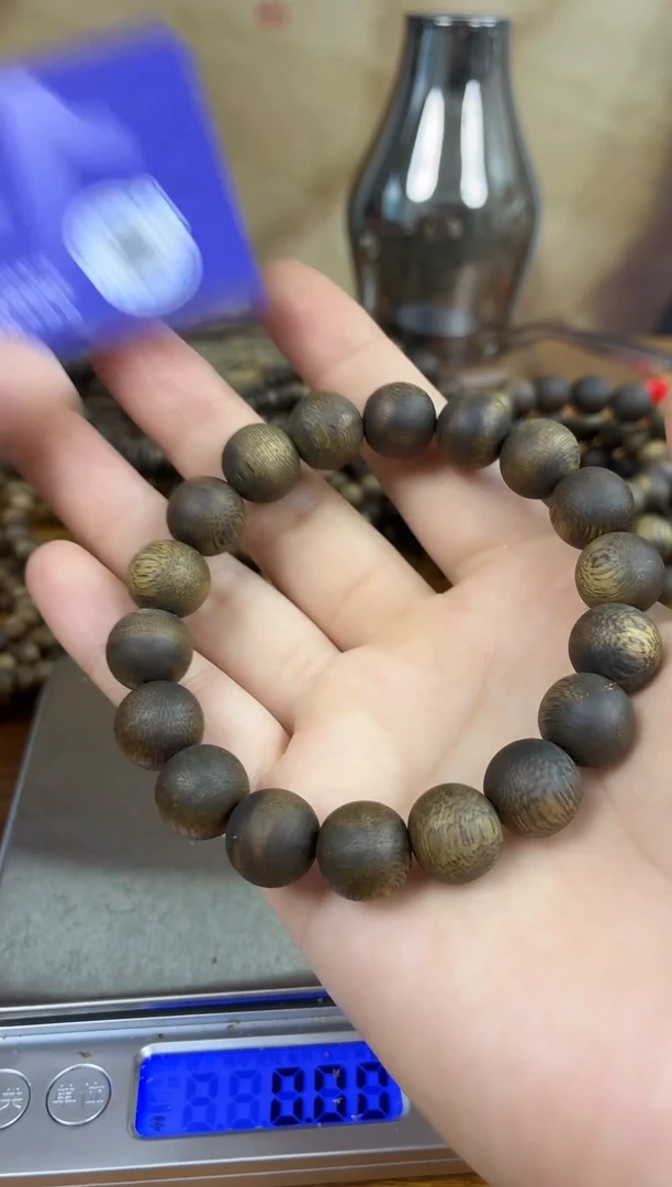 沉香手串靑*草12mm10克+质检基地发货假一赔万