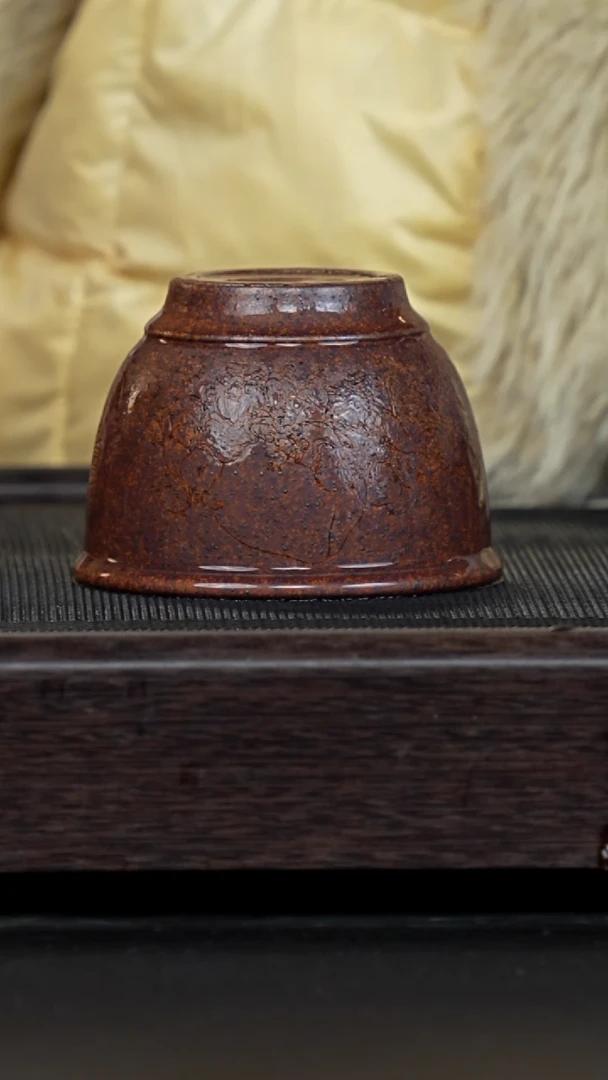 【闪购商品】紫砂茶壶微瑕柴烧婴戏图大碗杯