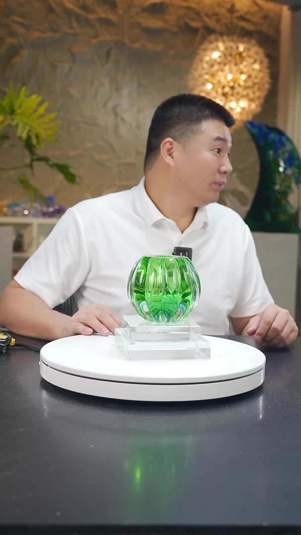 琉璃蓝绿南瓜香薰瓶